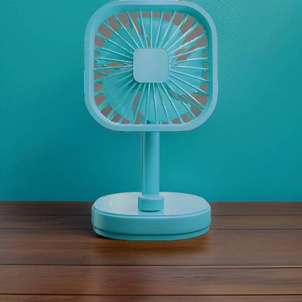 Clairbell Mini Ac Cooler Rechargeable Flow Fan Portable (USB Fan) With LED Light_FCF485 Flow_Fan_4QCJ485 USB Fan