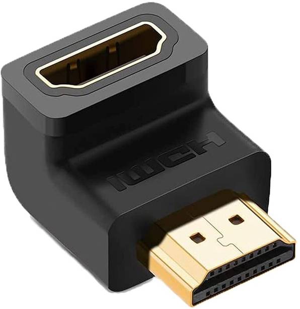DooBuy 90 Degree hdmi Male to Female Adapter Black Laptop Accessory