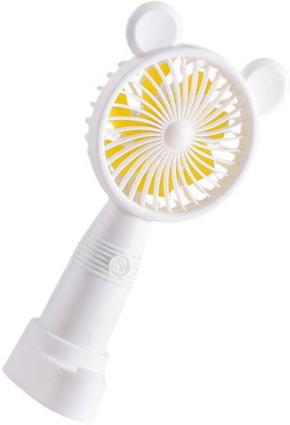 MZ M3 (RECHARGEABLE PORTABLE USB FAN) 3 Speed Mode High Speed with 1200mAh Battery with Mobile Stand USB Fan