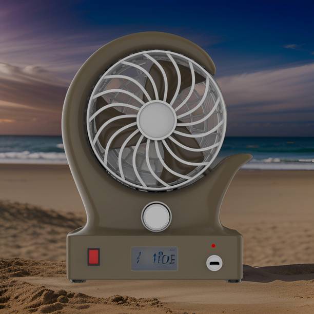 FRONY Mini Ac Cooler Rechargeable Wind Fan Portable (USB Fan) With LED Light_OOO267 Trendy Rechargeable Fan Light Weight Mini Fan_267A267 USB Fan