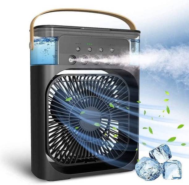 KHAMMA GHANI Portable Air Humidifier & Cooling Fan with Handle | Dual Mist and Fan Function Portable Mini Air Cooler | Personal Cooling USB Fan----03 USB Air Cooler