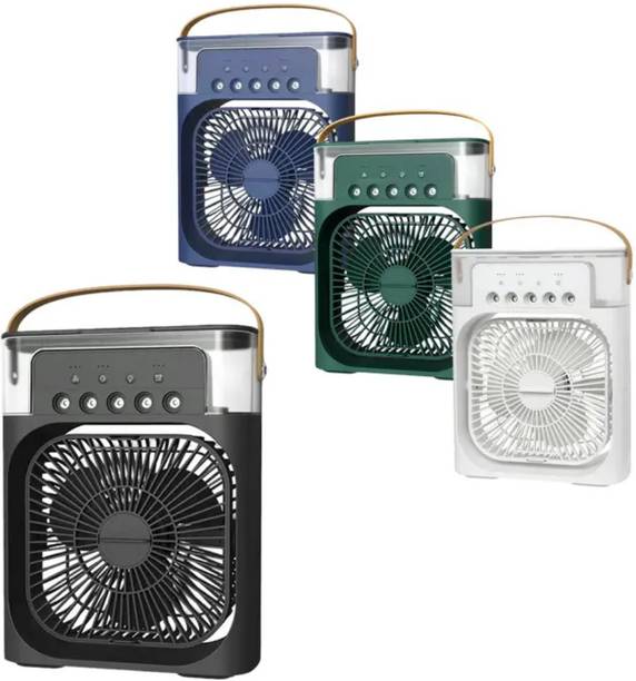 Gadgetturbo Air Purifier & LED Light Compact for Small Rooms Portable Mini Air Conditioner Misty fan USB Air Cooler