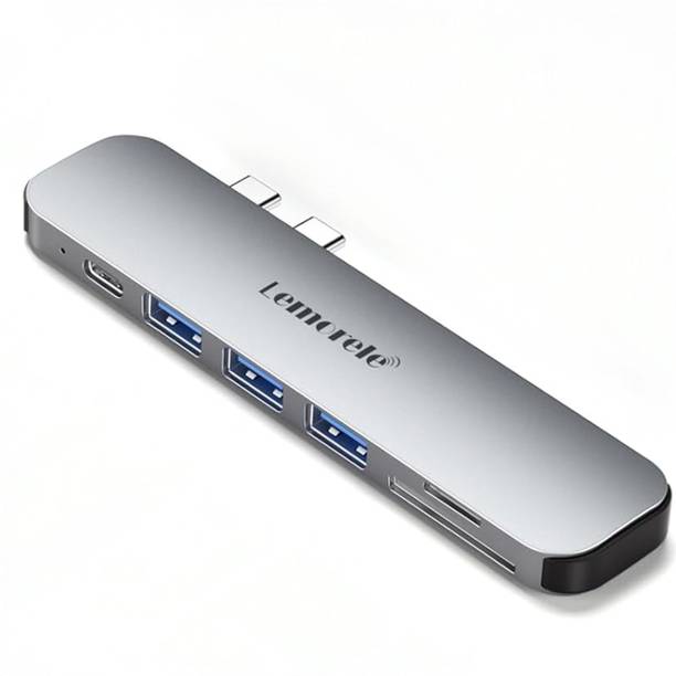 Lemorele 7-in-2 MacBook USB C Hub with Thunderbolt 4, USB 3.0, 4K HDMI, 100W PD, SD/TF TC52 Laptop Accessory