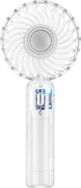 Care 4 3 Speed Powerful Portable Mini Handheld Fan,Transparent Design USB Rechargeable Strong Air Flow Long battery backup 1200 mah battery USB Fan
