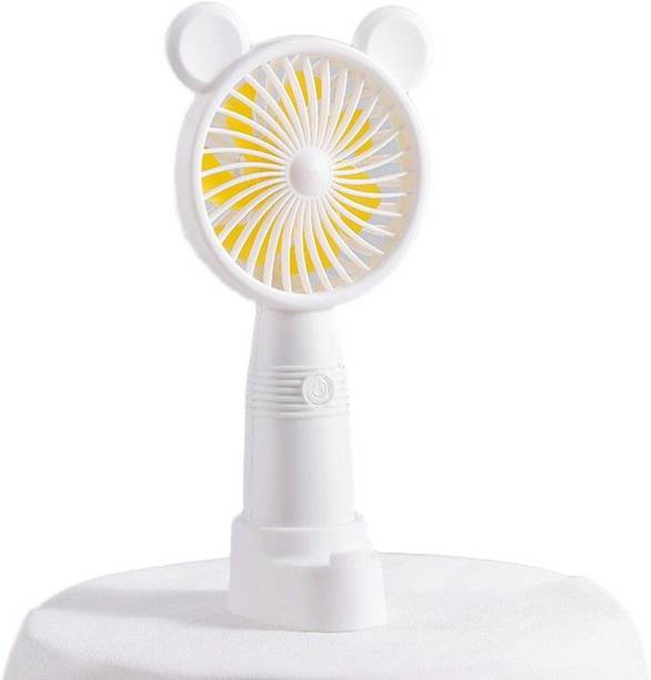 KEDARI M3 (RECHARGEABLE PORTABLE USB FAN) With Mobile Stand, 1200mAh Battery Rechargeable Fan