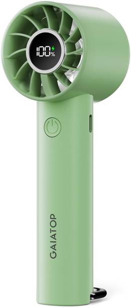 Gaiatop Mini Hand Fan, Powerful Handheld Fan, 3 Speed Strong Wind Personal Small Desk Fan with LED Torch, Rechargeable USB Fan USB Fan USB Fan USB Fan