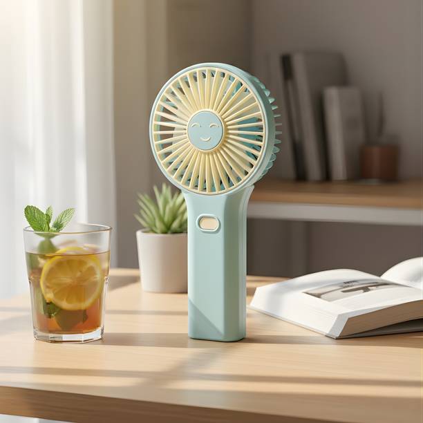 WOYR Premium Quality portable fan|Mini USB Fan 3 Speed Portable Fan Rechargeable| 500 mah Lithium Battery Hand Fan Rechargeable Fan, USB Fan