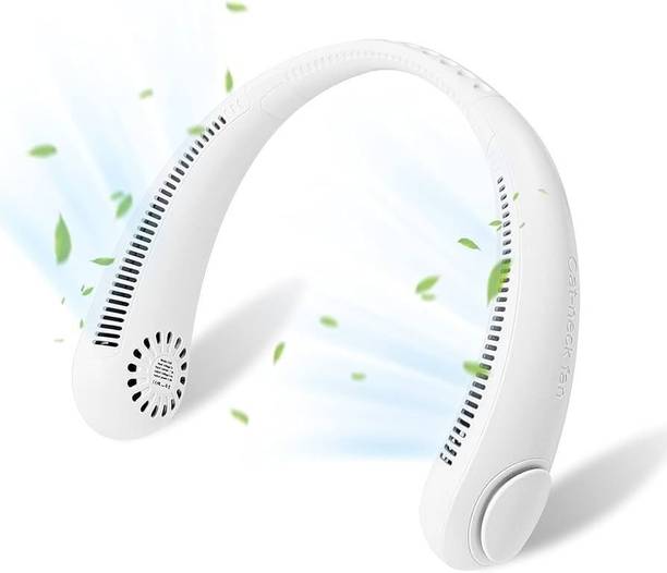 14 Fab Neck Fan Bladeless Speeds Battery Operated Personal NF28 Neck Fan Bladeless Battery Operated Personal opi28 USB Fan