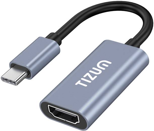 Tizum USB C to HDMI Adapter 4K@30Hz ULTRA HD Display Plug & Play Type C HUB for Laptop, MacBook, iPad, Tablet| Aluminium Alloy Shell USB Hub