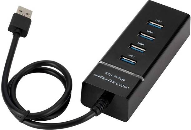 Zohlo USB HUB 3.0 4 Port USB Hub 3.0 Adapter Cable with 5Gbps Speed, Laptop, PC USB Hub 4 Port 3.0 with Led Indication USB Hub