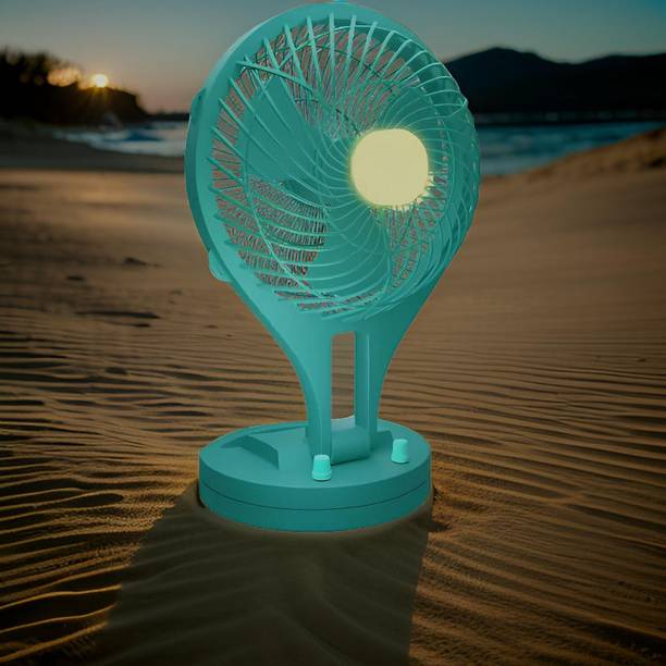 Clairbell Mini Ac Cooler Rechargeable Wave Fan Portable (USB Fan) With LED Light_KSX287 Trendy Rechargeable Fan Light Weight Mini Fan_AC287 USB Fan