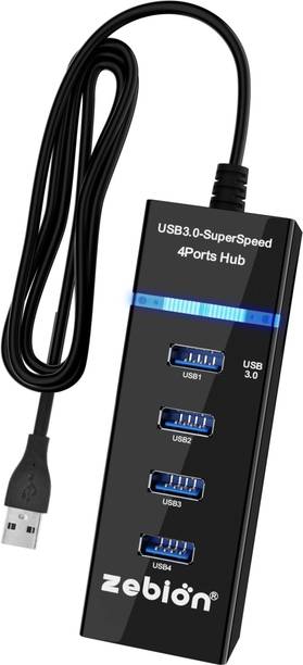 zebion Pronto 302 4 Port USB 3.0 Hub with Type-U, Hi-Sp...
