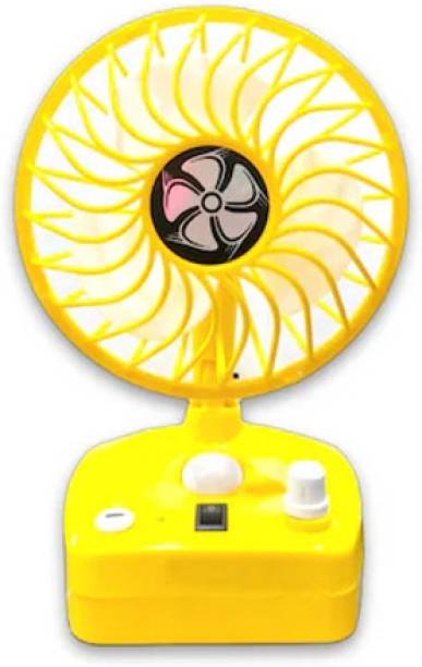 JAIN ELECTRONICS Turbine Electric Mini Portable USB Table Fan Air Cooler Handy Rechargeable LED Car Indoor Outdoor Fan High Speed Cooler Home Office kitchen Desk Travel Lamp USB Fan