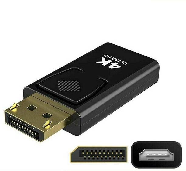 DooBuy DisplayPort DP Male to HDMI Female 4K Ultra Adapter Converter HDMI Adapter Computer PC TV Monitor Projector-DP HDMI Connector