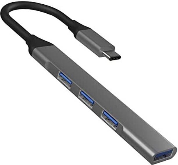 DooBuy USB Adapter Multiport, USB Hub with 3 USB Ports, High Speed Aluminum Type C Hub Compatible with MacBook, Windows, C-Type Smartphones and Other Type-C Devices USB Hub