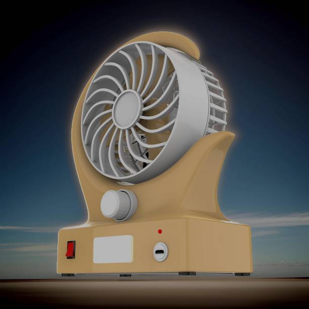 YAROH Mini Ac Cooler Rechargeable Wind Fan Portable (USB Fan) With LED Light_MMM317 Trendy Rechargeable Fan Light Weight Mini Fan_CC317 USB Fan