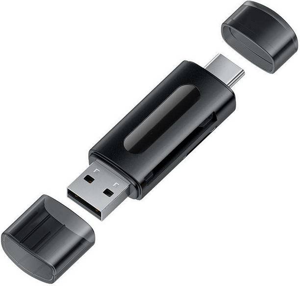 THE MOBILE POINT 2-IN-1 Type-C & USB C Micro USB Compatible for SD, Micro SD,SDHC Memory Card, ATUD-00016 Type-C Card Reader