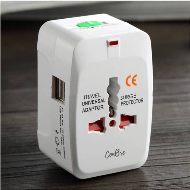 SSVOCATIONPOINT Premium Universal Travel Adapter With Built In Dual USB Charger Ports 100-240V Smart Plug