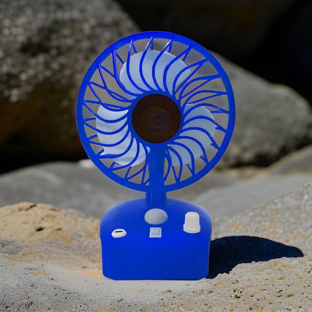 Clairbell Mini Ac Cooler Rechargeable Cool Fan Portable (USB Fan) With LED Light_AGL482 Trendy Rechargeable Fan Light Weight Mini Fan_AD482 USB Fan