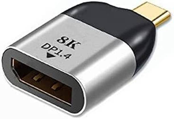 RuhZa USB 3.1 Type-C to HDMI Adapter Thunderbolt 8K@60Hz Converter for HDTV, MacBook, Pro, Samsung Male to DP Female Adapter Laptop Accessory