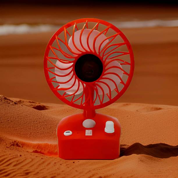 GUGGU Mini Ac Cooler Rechargeable Cool Fan Portable (USB Fan) With LED Light_M187MM Trendy Rechargeable Fan Light Weight Mini Fan_A187A USB Fan