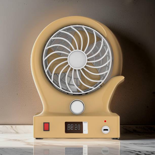 Clairbell Mini Ac Cooler Rechargeable Wind Fan Portable (USB Fan) With LED Light_Q499QQ Trendy Rechargeable Fan Light Weight Mini Fan_A499499 USB Fan