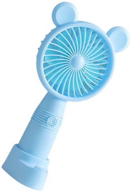 MZ M3 (RECHARGEABLE PORTABLE USB FAN) 3 Speed Mode High Speed with 1200mAh Battery with Mobile Stand USB Fan