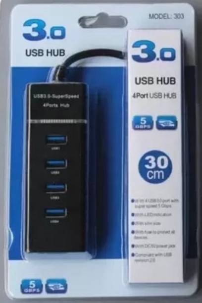 NPU Portable Mini USB HUB 4 Port SuperSpeed 3.0 Led Indication For Laptop, PC_NP89 USB HUB 4 PORT_NP89 USB Hub