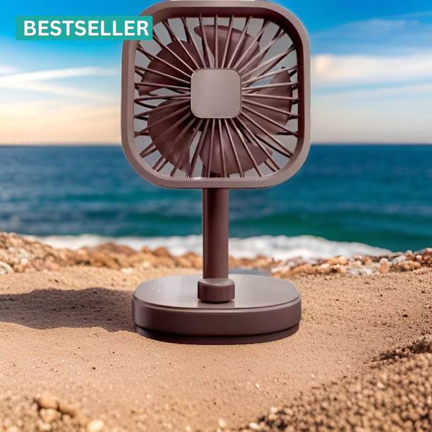 YAROH Flow Fan ( Rechargeable Table Fan) (Mini Fan) for Home, office CS391 Flow Fan (AC Cooler) (Rechargeable USB Fan) high speed CS391 USB Fan