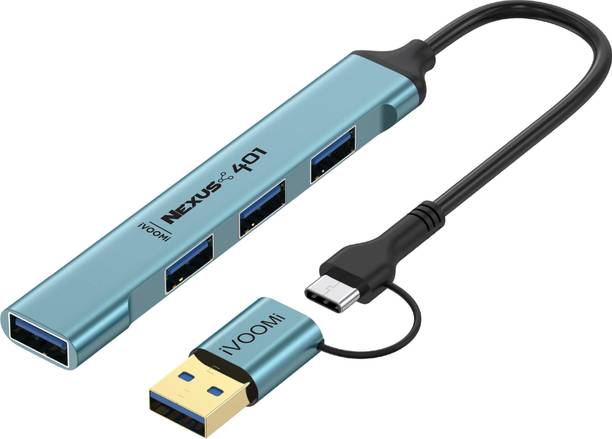 iVoomi Nexus 401 4 Port With Type C+USB Dual Plugs USB ...