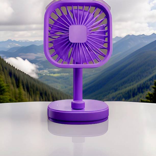 GUGGU Mini Ac Cooler Rechargeable Flow Fan Portable (USB Fan) With LED Light_RZZ148 Flow_Fan_RZZ148 USB Fan