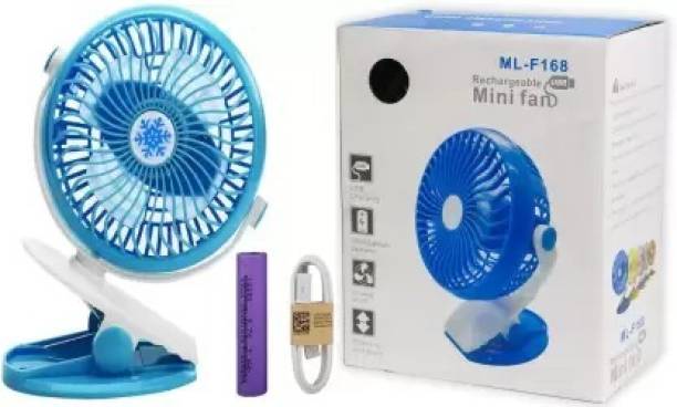 PICSTAR New Design 360Â° Rotating Rechargeable Fan Best Quality Mini Fan ML-F168 USB Mini Clip Air Cooler USB Fan