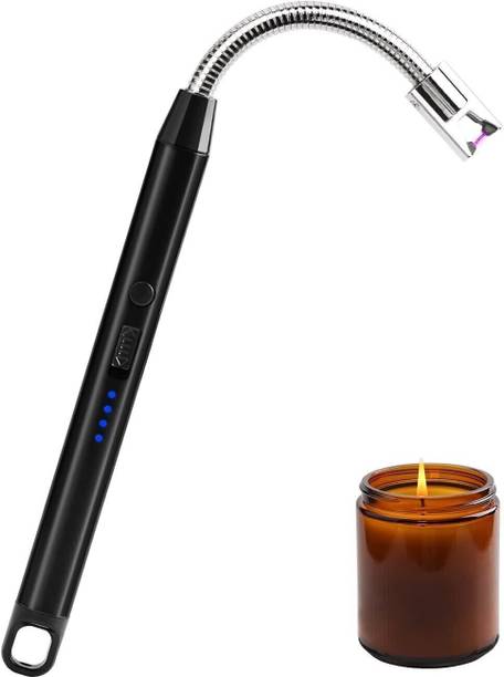 Modexaei Rechargeable Gas Lighter For Kitchen Stove,Candle, 360deg Flame Adjustable SE159 USB Rechargeable Electric Lighter for Kitchen, Pooja Room, Candles, BBQ SE159 Cigarette Lighter