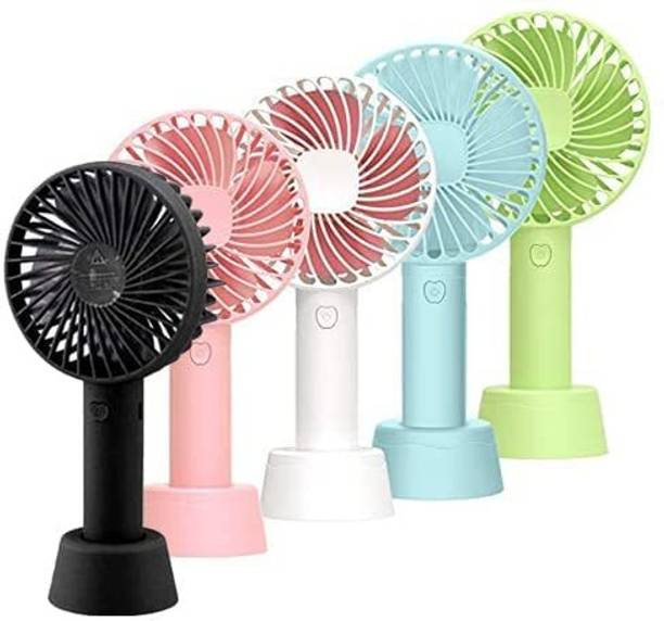 theadNANcollection Mini Portable USB Hand Fan Rechargeable Battery Operated Personal Table Fan Pocket Base Suitable for Makeup Artist, Home Office USB Fan