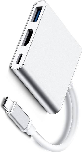 RuhZa USB C to HDMI Multiport Adapter, Type-C Hub Thunderbolt 3 to HDMI 4K Output USB USB-C Charging Port, USB-C Digital AV Multiport Adapter for Phone/Laptop USB Hub