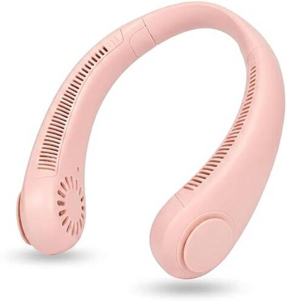 KRITAM Neck Fan Bladeless Speeds Operated Personal Neck Fan USB Fan Rechargeable Neckband Fan Ideal For Outdoors And Indoor Activities USB Fan
