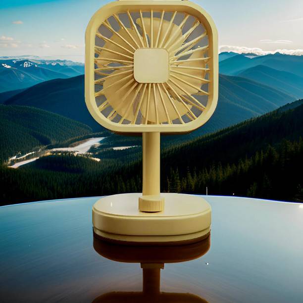 YAROH Mini Ac Cooler Rechargeable Flow Fan Portable (USB Fan) With LED Light_EEZ179 Flow_Fan_1DEZ179 USB Fan