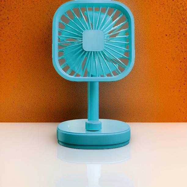 Clairbell Mini Ac Cooler Rechargeable Flow Fan Portable (USB Fan) With LED Light_QIQ218 Flow_Fan_4JIZ218 USB Fan