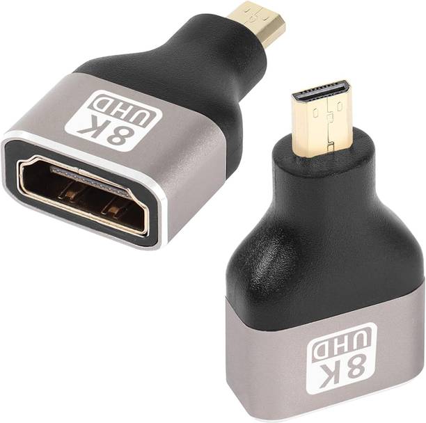 VOOCME 8K Micro HDMI to HDMI Adapter Extender Coupler Support 8K@60Hz/4K@120Hz HDR ARC,for Tablet Digital Camera Camcorder. 1Pcs HDMI Connector