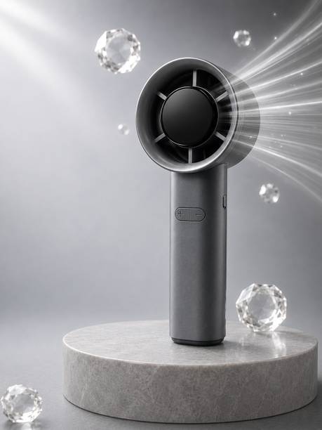 Bongvibes Tubro Speed Portable Fan, LED Digital Display, Adjustable Speed Cooling Fan M11 USB Fan, USB Air Cooler