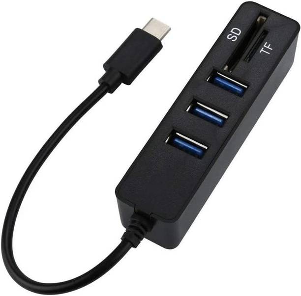 VOOCME USB 2.0 Hub Splitter SD/TF Card Reader, USB Expansion. USB Hub USB Hub 2 in 1 Type-C OTG USB 2.0 Hub Splitter Type-C OTG SD/TF Card Reader USB Hub
