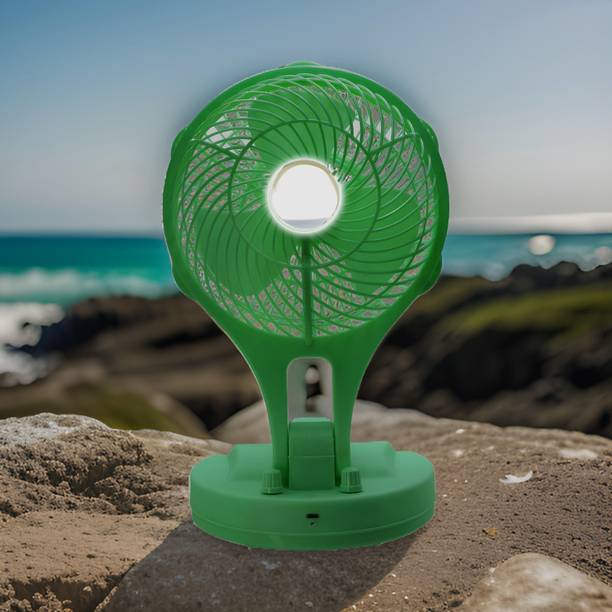 FRONY Mini Ac Cooler Rechargeable Wave Fan Portable (USB Fan) With LED Light_VTX440 Trendy Rechargeable Fan Light Weight Mini Fan_CA440 USB Fan