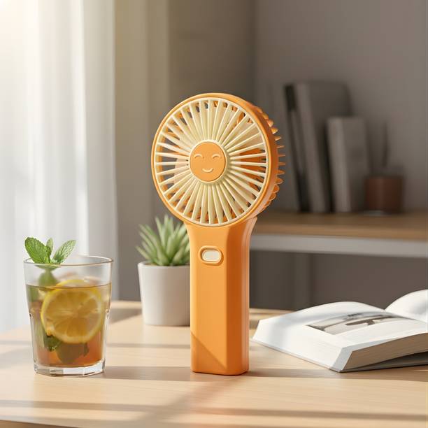 WOYR Premium Quality portable fan|Mini USB Fan 3 Speed Portable Fan Rechargeable| 500 mah Lithium Battery Hand Fan Rechargeable Fan, USB Fan