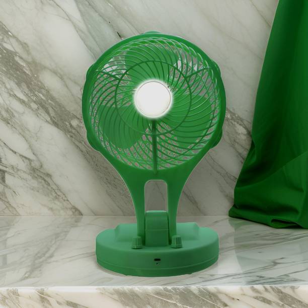 FRONY Mini Ac Cooler Rechargeable Wave Fan Portable (USB Fan) With LED Light_ABC453 Trendy Rechargeable Fan Light Weight Mini Fan_LN453 USB Fan