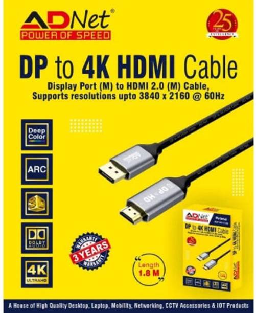 ADNet ADNET DP TO 4K HDMI CABLE ADP-DH-1184 USB Cable