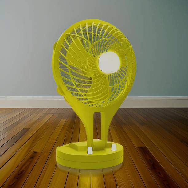 YAROH Mini Ac Cooler Rechargeable Wave Fan Portable (USB Fan) With LED Light_DTQ373 Trendy Rechargeable Fan Light Weight Mini Fan_AB373 USB Fan