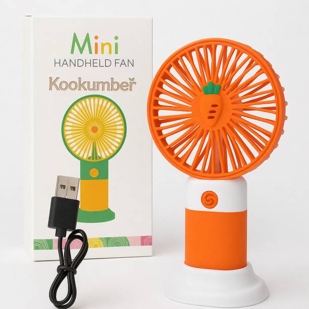 KooKumber Mini Portable Handheld Fan | USB Rechargeable | 3 Speed Cooling MINIFAN USB Fan