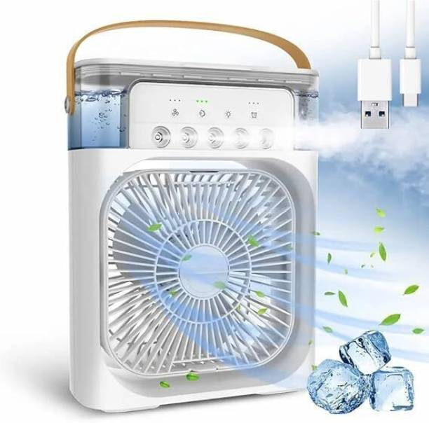 DIGIWINS Humidifier with 7 Colors LED Light Portable Air Conditioner Fan, Personal Mini Mini-cooler-for room 01 USB Air Cooler, USB Air Freshener, USB Air Purifier, USB Cable, USB Humidifier