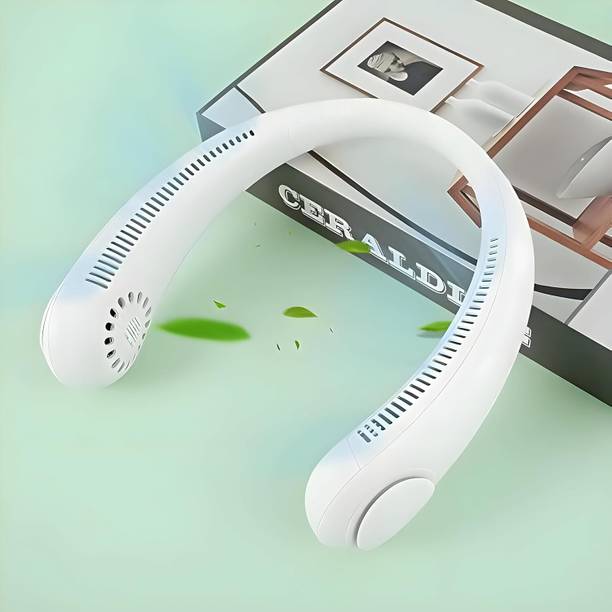 Totthar Wearable Neck Fan | Mini Bladeless Fan | USB Rechargeable Personal Fan vaneless Neck Fan USB Fan