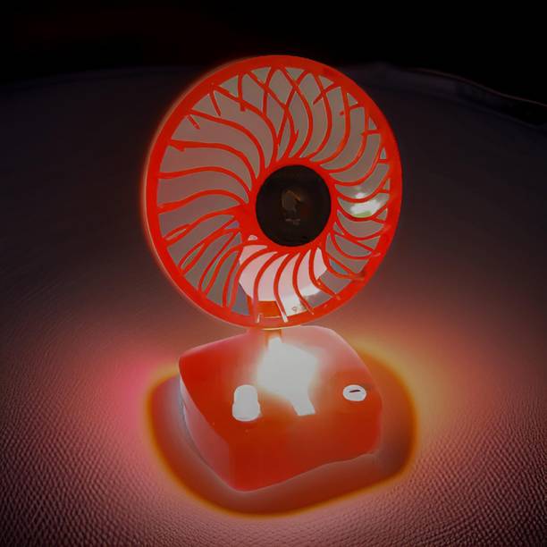 YAROH Mini Ac Cooler Rechargeable Cool Fan Portable (USB Fan) With LED Light_YYY202 Trendy Rechargeable Fan Light Weight Mini Fan_C301301 USB Fan